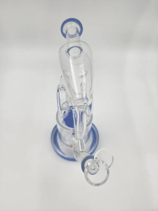 circle hub glass bong recycle chamber perc tree 2