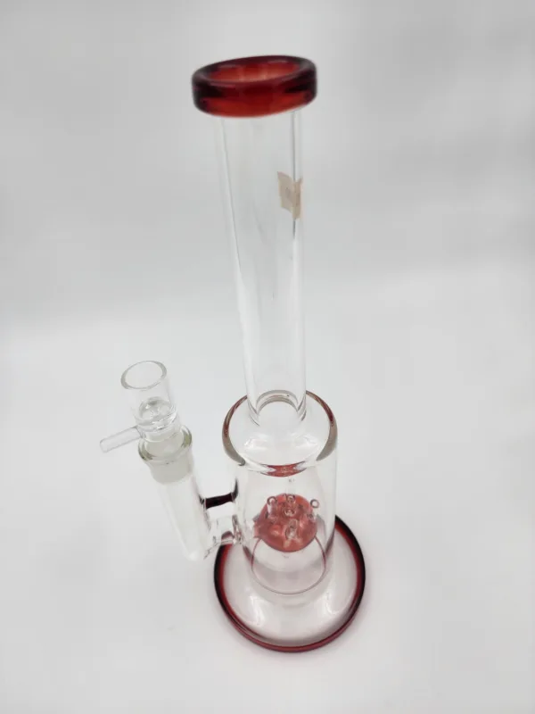 glass bong tree perc clear red 2 scaled