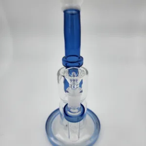 thick glass blue bong with percolator 2 scaled